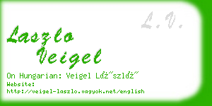laszlo veigel business card
